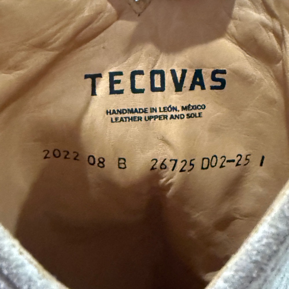 Tecovas The Abby Driftwood Suede Tall Western Cowgirl Boots NWOB 8B Classic - Picture 9 of 10
